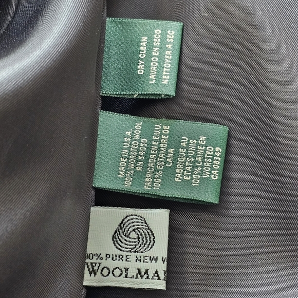 Lauren Ralph Lauren Navy Wool Blazer Signature Crown Crest Chest Pocket Sz 14 - Picture 14 of 14